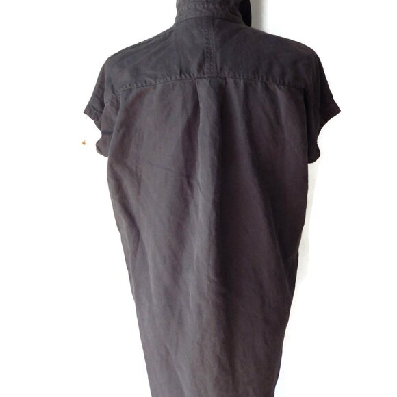 Eileen Fisher Sleeveless Shirtdress/ Drop shoulder/ Tencel-Linen Blend/ XXS - Picture 5 of 10